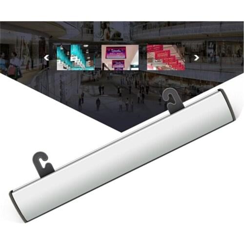 40cm Aluminium H painted scroll KT board poster banner holder strip Store advertising label holder snap rail strip Poster Frame