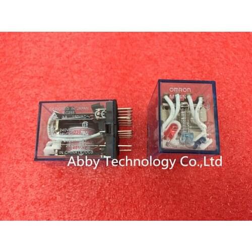 Free shipping 5pcs/lot MY4NJ HH54P-L 220VAC Coil Power Relay