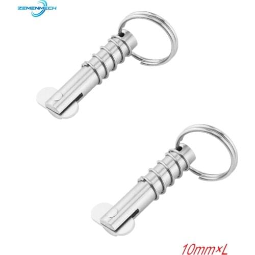2PCS 10mm 316 Stainless Steel Boat Quick Release Pin Marine Hardware Deck Hinge Replacement Accessories Marine Boat Accessories