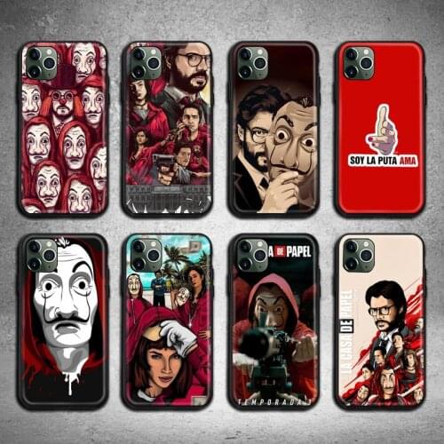 Spain TV Money Heist House Paper Phone Case for iphone 12 pro max mini 11 pro XS MAX 8 7 6 6S Plus X 5S SE 2020 XR case