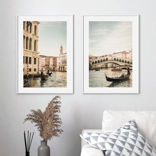Nordic Decoration Picture Modern Home Decoration Venice Italy City Canvas Poster Architecture Landscape Print Mural Art
