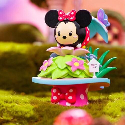 Disney Magic Fantasy Show Series TSUM TSUM Toy Mickey Mouse Minnie Elsa Action Figure Birthday Gift Kid Toy Model Decorations