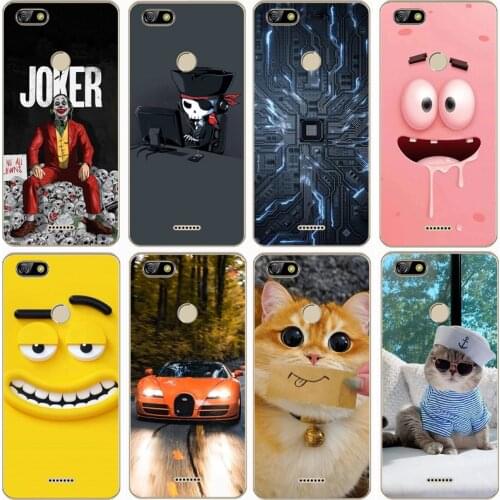 For BQ 5500L ADVANCE Case Rose Wolf Cute Patterned Cover Soft Silicon Phone Case for bq 5500l advance Top Quality