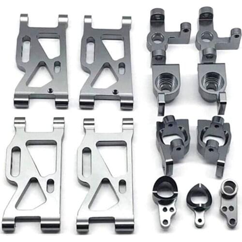 For WLtoys 144001 RC Car Upgrade Parts Metal RC Model Car Steering Cup Replacement Front Rear Wheel Swing Arm