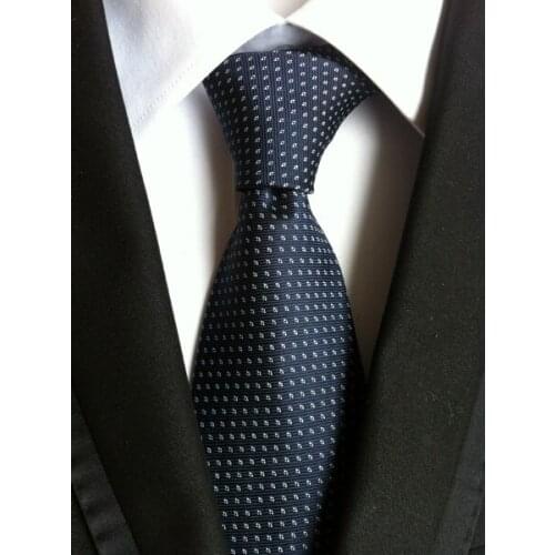 8cm Men Fashion Tie Designer High Quality Woven Necktie for Business Meeting