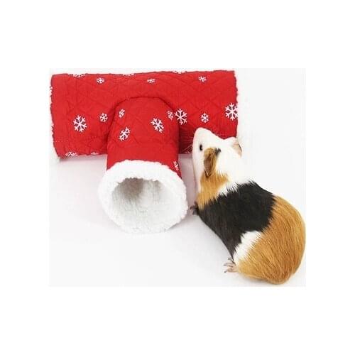 Small pet supplies hamster Dutch pig guinea pig golden bear toy tunnel sleeping bag cotton nest autumn and winter warm