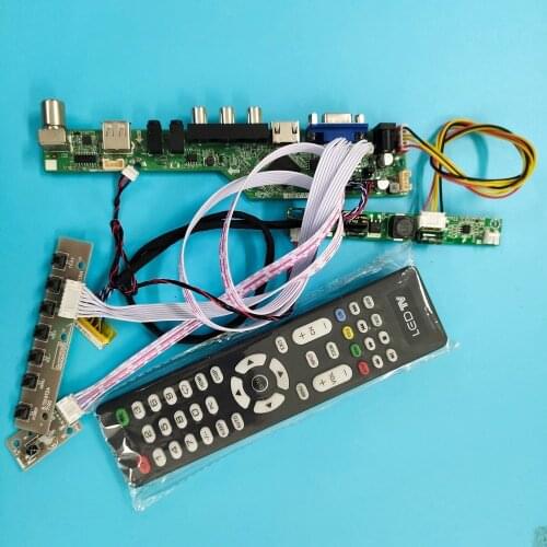 Kit for B133EW04 V4 VGA HDMI 30pin USB TV AV LCD Screen Panel 13.3" 1280X800 LED LVDS DIY CVBS Controller board