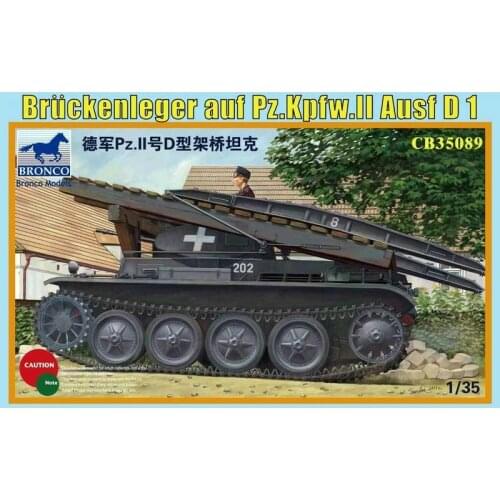 BRONCO CB35089 1/35 Bruckenleger auf Pz.kpfw.II Ausf - Scale Model Kit