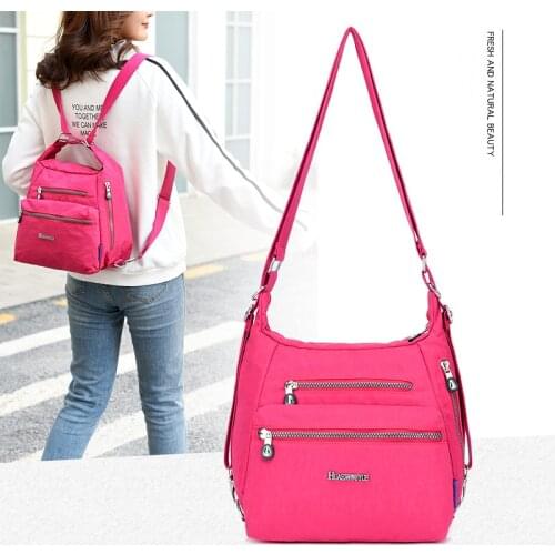 Travel Women Nylon Backpack Casual Waterproof Youth Lady Bag Female Large Capacity Womens Shoulder Bags Rucksack