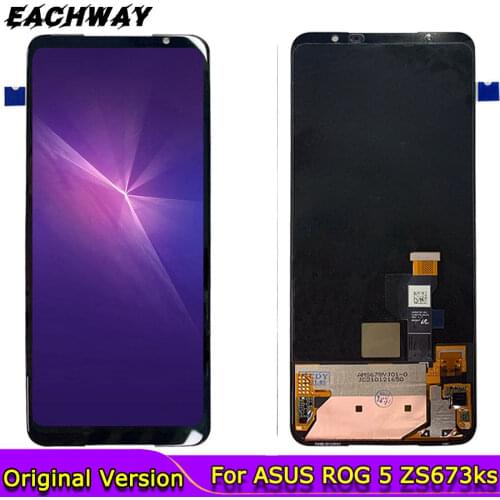 Original New 6.78" For Asus ZS673KS I005DA LCD Display Touch Screen Digitizer Assembly Replacement For Asus ROG Phone 5 ZS673KS