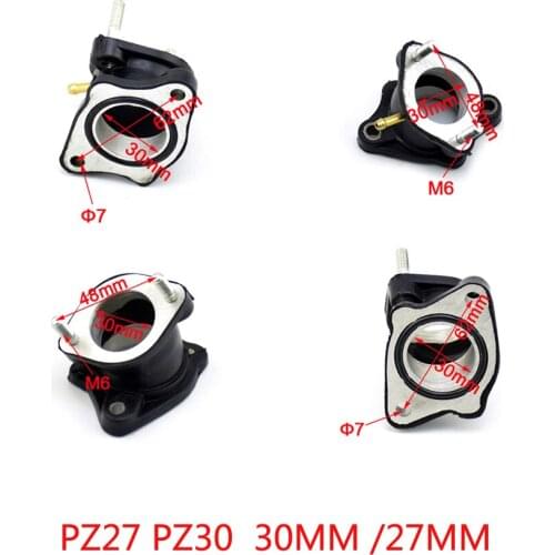 PZ30 PZ27 Carb Carbretor Rubber Adapter Inlet Intake Manifold Pip For CG250 200 250CC ATV Zongshen Shineray Hisun Quad Buggy