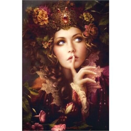 Counted Cross Stitch Kits Needlework Embroidery - Crafts 14 ct Aida DMC Color DIY Arts Handmade Home Decor - Whispers