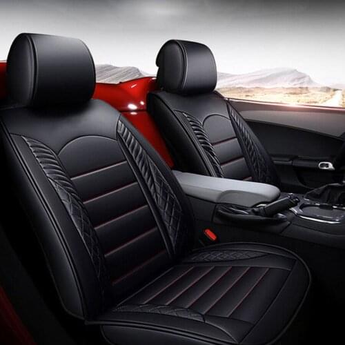 Front + Rear ) Special Leather car seat covers For vw passat polo golf auto accessorie styling