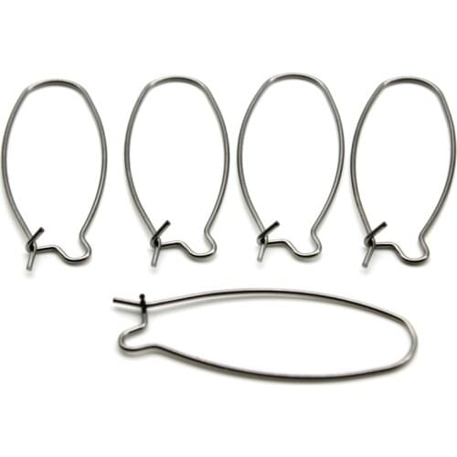 30pcs 316 Surgical Stainless Steel Earring Hooks Findings Earwire Settings Base Earrings Clasp Hoops for Jewelry Making Supplies
