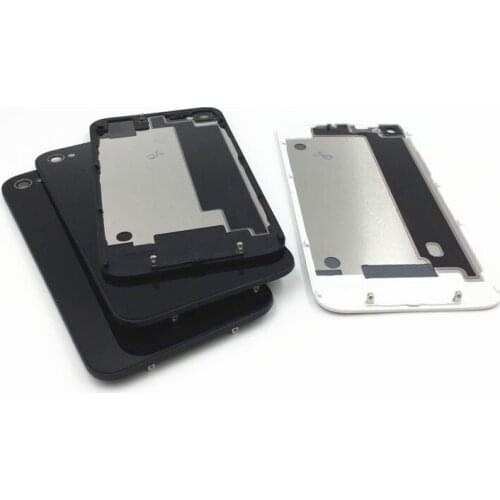 10Pcs/lot Original New Phone Back Cover Case Replacement For iphone 4 4G 4S Rear Glass Battery Door Housing
