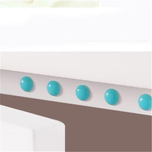 100 Pcs Wall Stickers Non Slip Self Adhesive Bumper Rubber Anti-collision Silicone Mat Pad For Toilets Drawer Doors And Cabinets