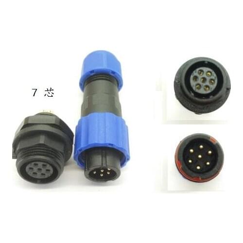 13mm IP68 7Pin Waterproof Connector Cable Connector,Plug and socket auto connectors