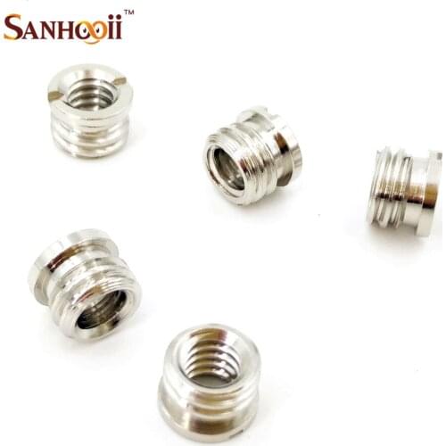 5pcs camera accessories Female 1/4" to Male 3/8 Inch Convert Screw Adapter for Tripod head and Monopod Ballhead DSLR