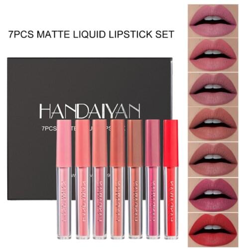 7PCS MATTE LIQUID LIPSTICK SETA Long-Wear High-Pigment Liquid Lipstick That Has A Smooth Matte Finish And All-Day Lightweight Co