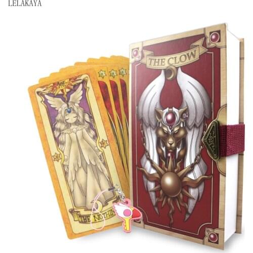 Anime Card Captor Sakura KINOMOTO Action Figured Printed Paper The Clow cards Magic card Collection Cosplay Set doll New Gifts