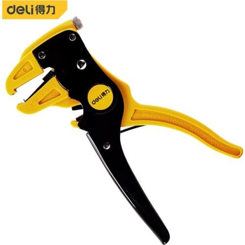 Deli2003 Adjustable Automatic Cable Wire Stripper With Cutter Duckbill Bend Nose Bolt Clippers Wire Stripping Hand Tool Alicates
