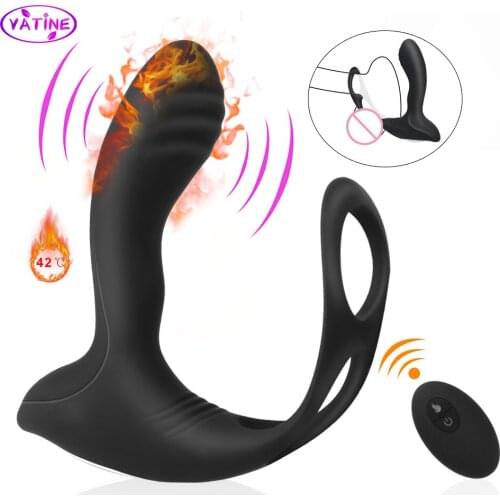 Sex Tools For Couples Strapon Penis Vibrator Big Dildos Anal Plug Butt Massager Erotic Toys Men Women Wireless Heat Machine Shop