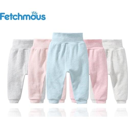 0-36Month Baby Pants Kids Baby Girls Cotton 2020 Autumn leggings pants Newborn Solid Bottoms Trousers Stripes Child Clothing
