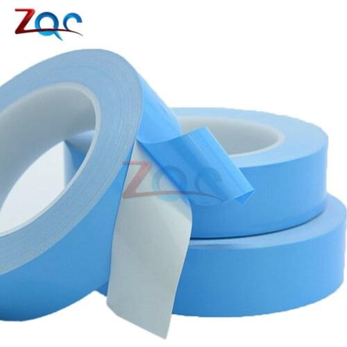 1 Piece Double Side Tape Length 25m Width 15mm Heat Tape Adhesive Tape for PCB CPU LED Strip Light Heatsink