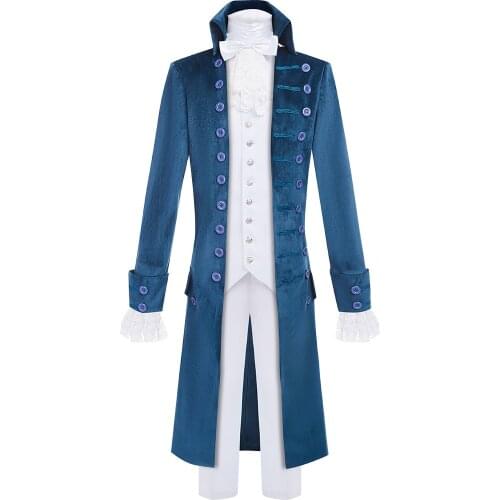 Alexander Hamilton Cosplay Costume Musical Rock Opera Concert Man Stage Outfit Halloween Carnival Shows Cloth Trench