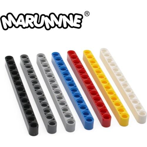 Marumine Technic Liftam Beam 1x13 Hole Thick 41239 10PCS Technic Bricks Parts Creative MOC Building Blocks Assembles Particles