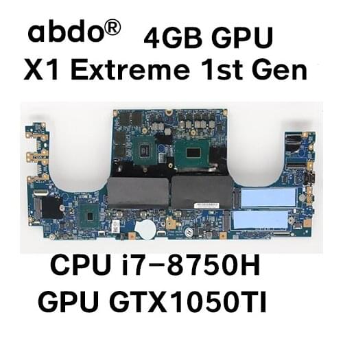 For X1 Extreme 1st Gen laptop motherboard 17870-1 448.0DY05.0011 CPU i7 8750H GPU GTX1050TI tested 100% work FRU 01YU951 01YU959