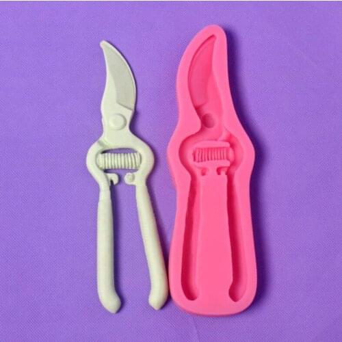 2016 new Russia plaster tin snips fondant mold,Scissors silicone cake tin snips mold,crafts moulds Cake Decorating Tools FM1221
