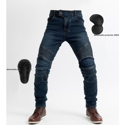 NEW Classic Motorcycle Pants Men Moto Jeans Protective Gear Riding Touring Motorbike Trousers Motocross Pants