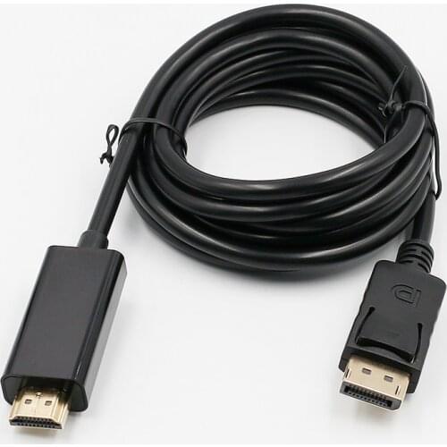 New 1.8M display port Displayport DP to HDMI-compatible Cable Adapter Converter for PC Laptop HD Projector