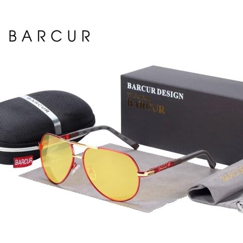 BARCUR Original Night Vision Glasses Luxury Brand Night Driving Glasses