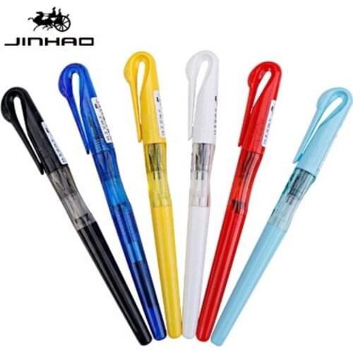 Creative cute Swan Fountain Pen Plastic Hooded Nib 0.38mm Finance pen F nib Ink Pens Student Handwriting 13 Colors stationery
