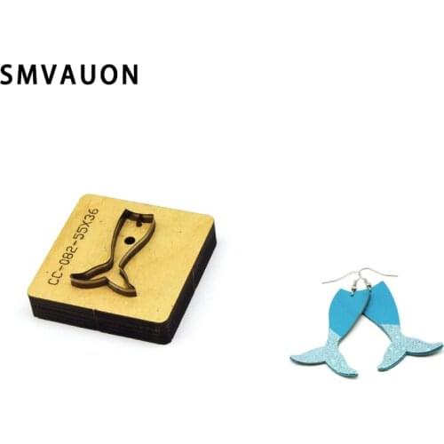 Whale Earrings Japan Steel Die Cut Steel Punch Cutting Mold Wood Dies For Leather Blade Rule Cutter For DIY Leather Crafts