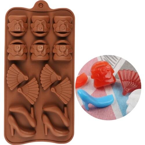 Silicone Chocolate Mold High Heels Bag Silicone Chocolate Cake Soap Mold Baking Ice Tray Mould Cake Tools 2020 NEW