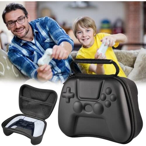 Carrying Bag Zippered Storage Organizer for PS5 Game Controller