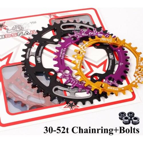 SNAIL MTB Crankset 104BCD Narrow Wide Chainring Round 30t 32t 34t 36t 38t 40t 42t 44t 46t 48t 50t 52t Chain Wheel Bicycle Parts