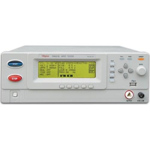 TH9201B AC/DC Withstanding Voltage /Insulation Tester AC 0-5000V,DC 0-6000V,AC 0-20 mA,DC 0-5 mA,0.01m OHMS-9.99G OHMS