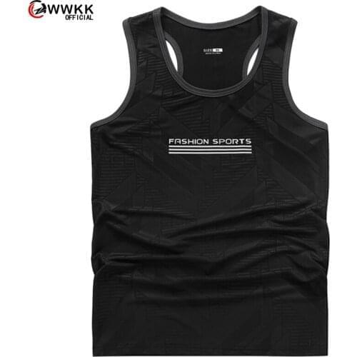 WWKK New Arrivals Bodybuilding tank top man Casual Gym sleeveless shirt men Fitness Vest Singlet sportswear workout