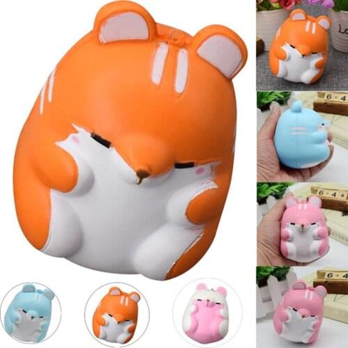 YanYuChen Toys For Children PU Fun Hamster Squishy Decor Slow Rising Kid Toy Squeeze Relieve Anxiet Gift Stres Tekerlek W06