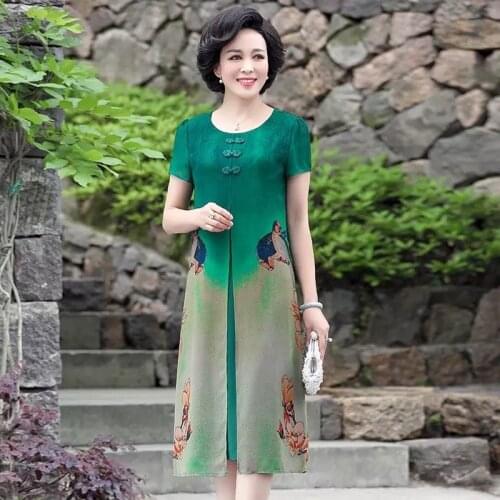 Maternity Women Dress elegant Plus size clothes vintage bohemia dress print beach party dresses female loose print mid dress