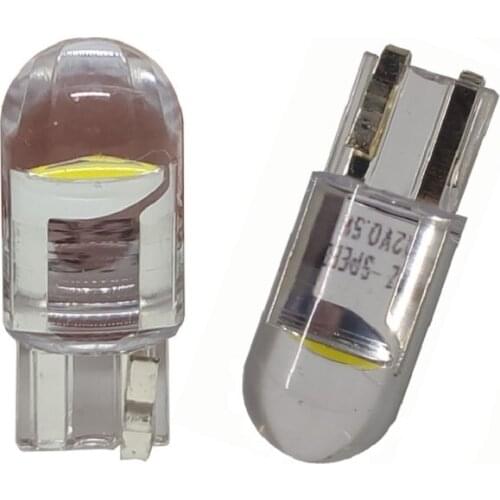 1pcs 1SMD COB T10 W5W 194 168 LED Car Bulb License Plate Lamp 12V reading license plate Dome Light transparent bulb modified