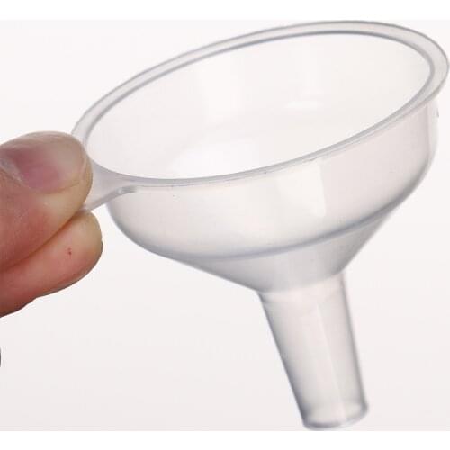 30Pcs Transparent Funnels Small Refilling Perfume Tools Plastic Extract Funnel Kitchen Counter Oil Liquid Bottle Filling Hopper