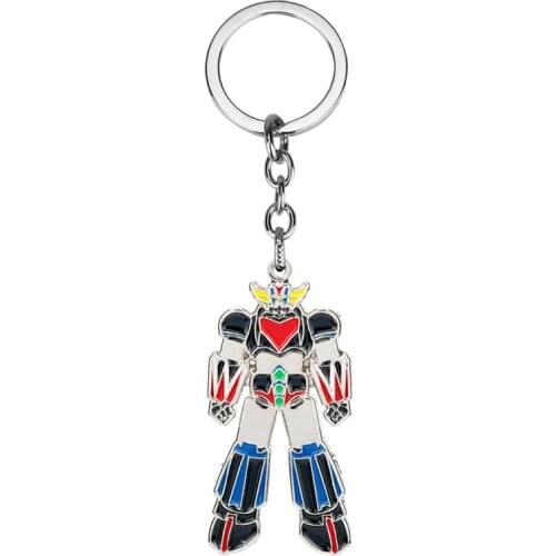 UFO Robot Grendizer Enamel Metal Keychain Mazinger Z Key Chains Charm Pendant keyrings Lovely Gift accessories Llavero Chaveiro