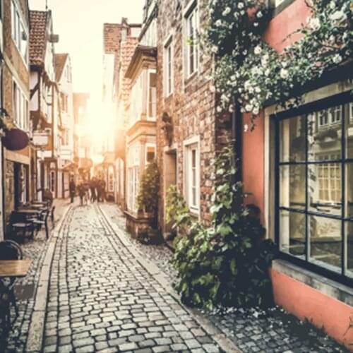 Digital Oil Painting Town Scenery Landscape DIY Living Room Decoration Painting Girlfriend Birthday Gift Children Hand Painted