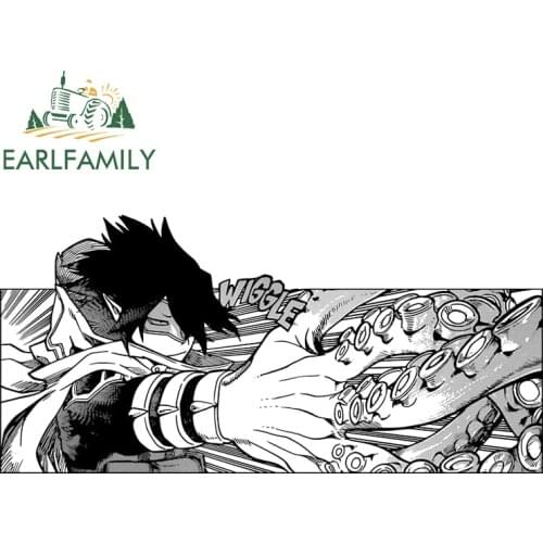 EARLFAMILY 13cm x 6.5cm for Tamaki Suneater Slap Auto Bumper Window Car Stickers 3D Funny Car Sticker Personality Vehicle Decal