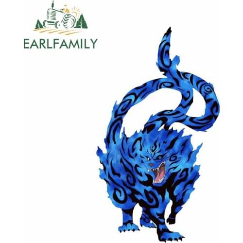 EARLFAMILY 13cm x 7.5 cm for Kurama Ninja Blue RV Decal Surfboard Motorcycle Personality Car Stickers Windshield Vinyl Car Wrap